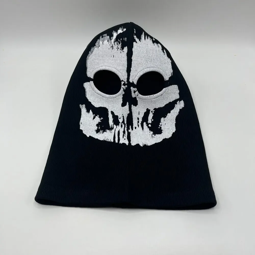 Balaclava Halloween Ghost 2 Hole Skull Face Mask Motorcycle Cycling Helmet Hood